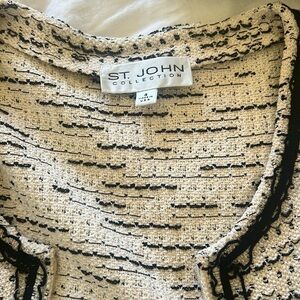 St. John Tweed Pattern Evening Jacket